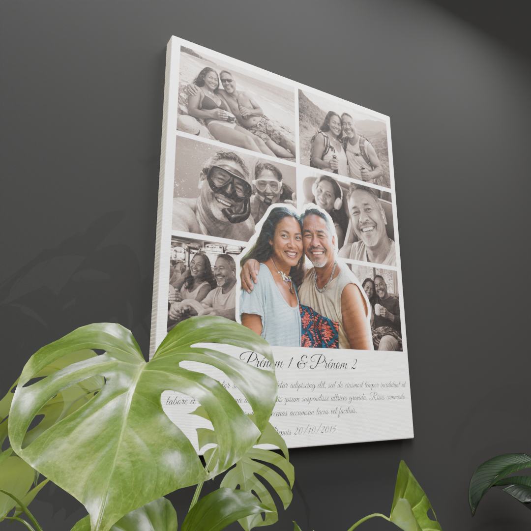 Toile St Valentin personnalisable