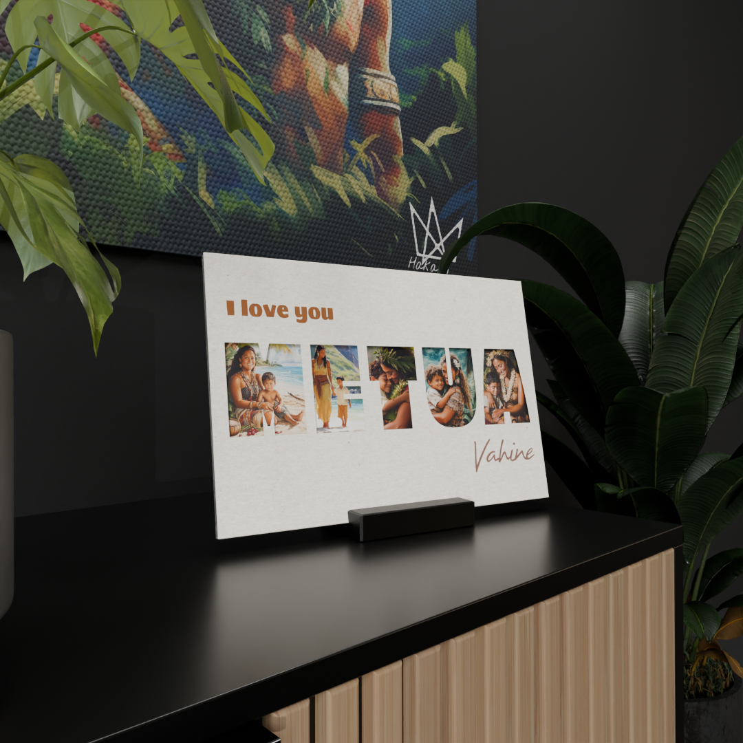 Cadre Plexiglass Personnalisé – METUA Tane/Vahine