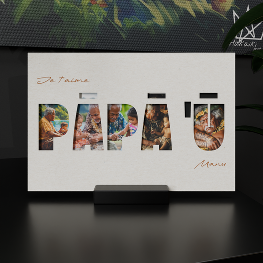 Cadre Plexiglass Personnalisé – Spécial PAPA 'U