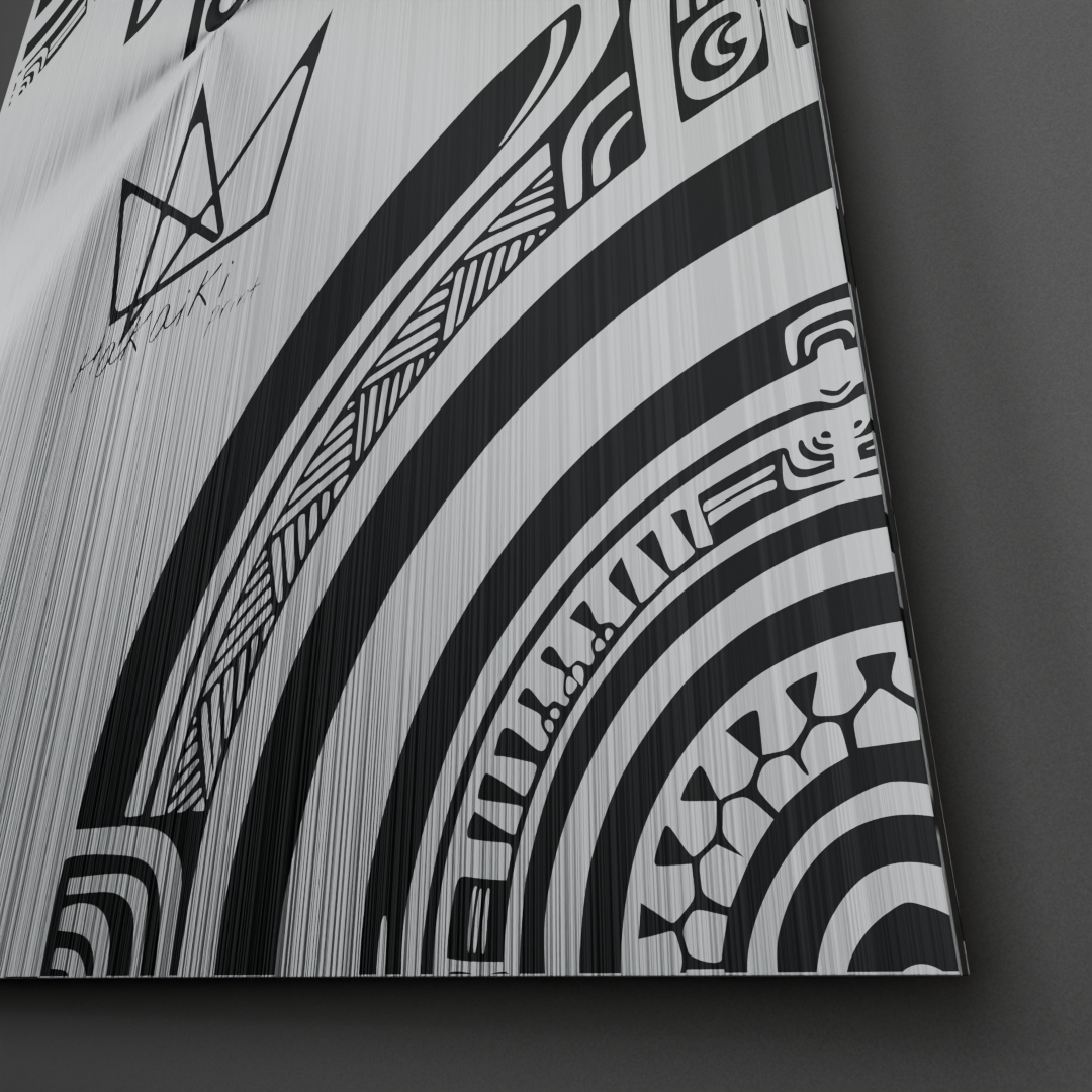 Panneau aluminium personnalisable Hakaiki Print Tahiti, fabriqué à Punaauia