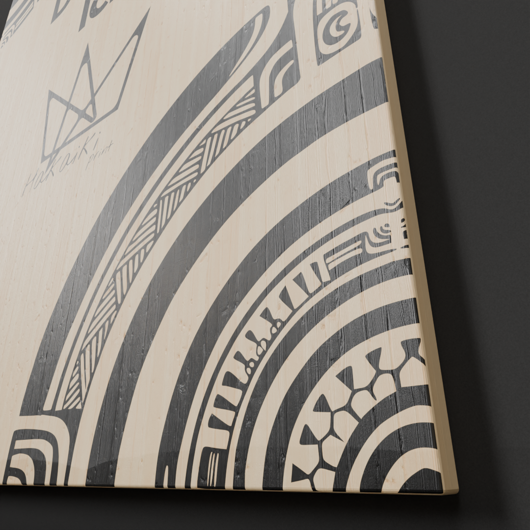 Impression sur bois simple