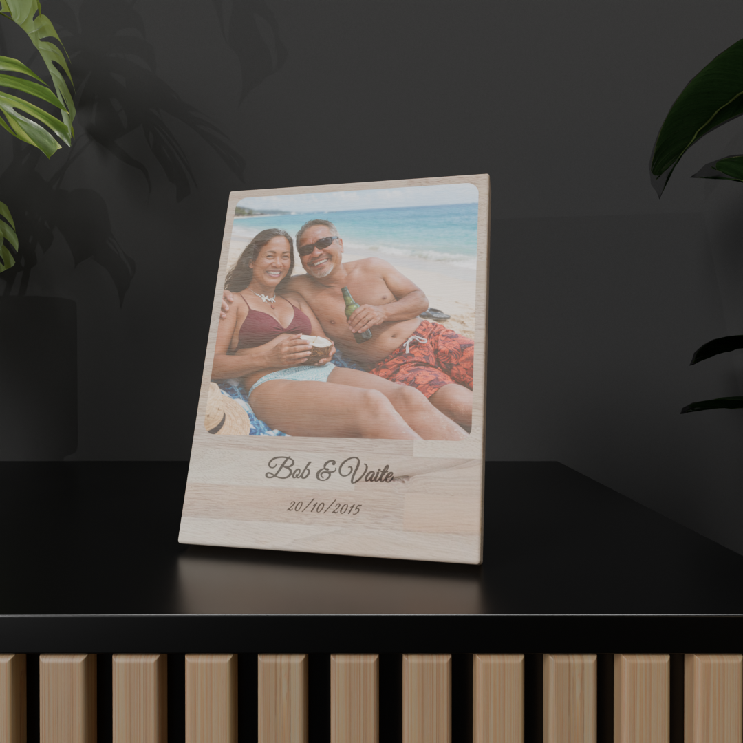 Mini cadre en bois Saint valentin 15cm x 20cm