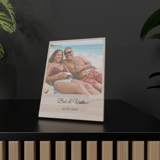 Mini cadre en bois Saint valentin 15cm x 20cm