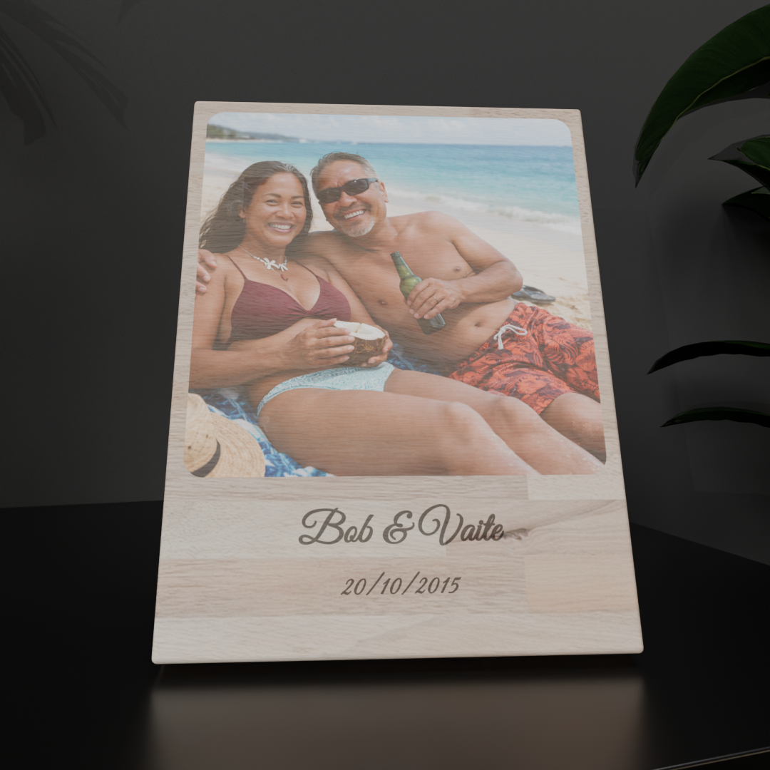 Mini cadre en bois Saint valentin 15cm x 20cm