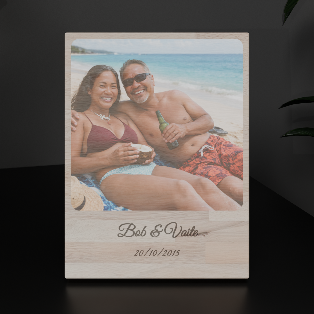 Mini cadre en bois Saint valentin 15cm x 20cm