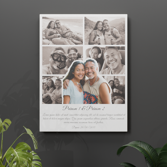 Toile St Valentin personnalisable