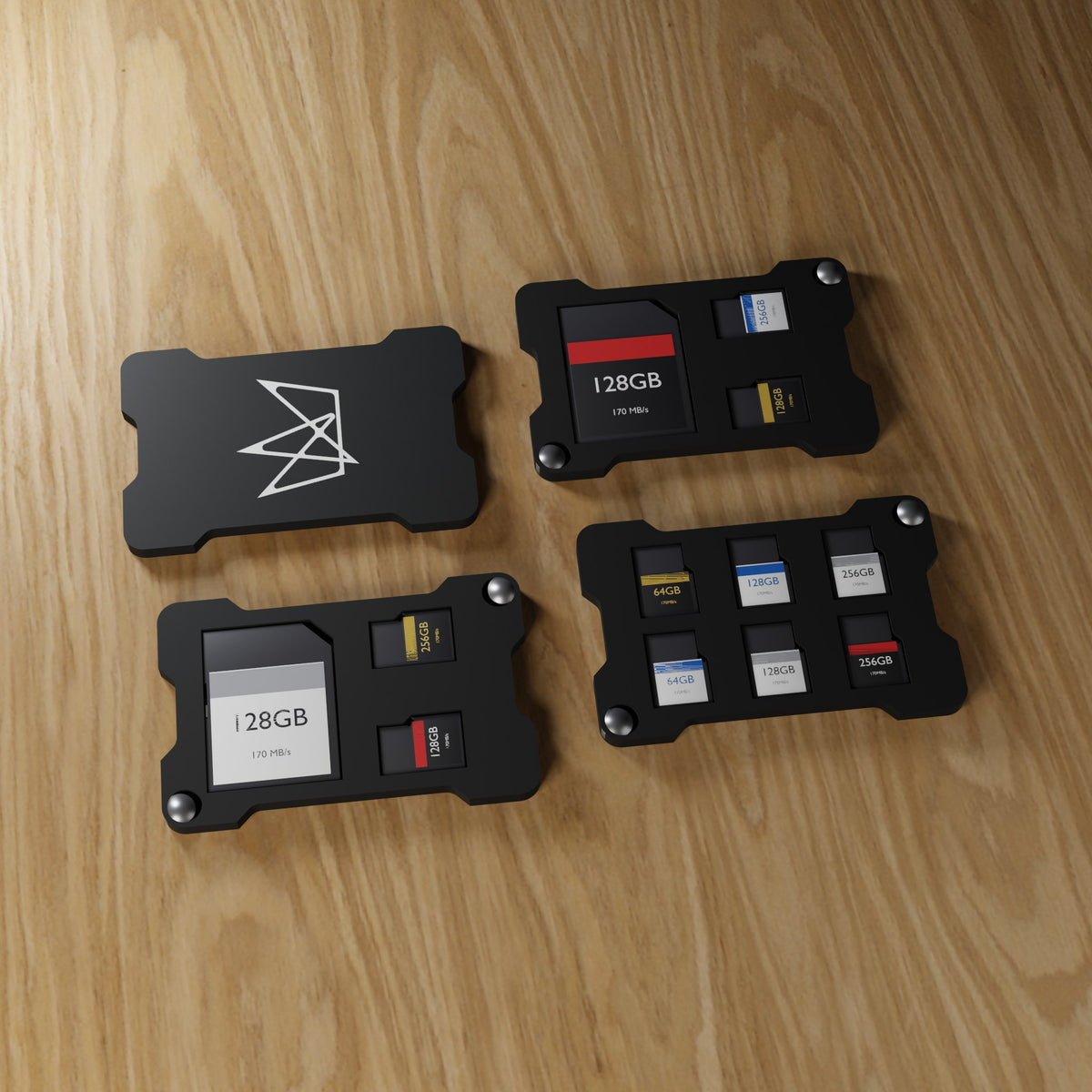 Pack plaques iki : cover au logo + 1 SD + 2 microSD, 1 SD + 2 microSD, 6 microSD